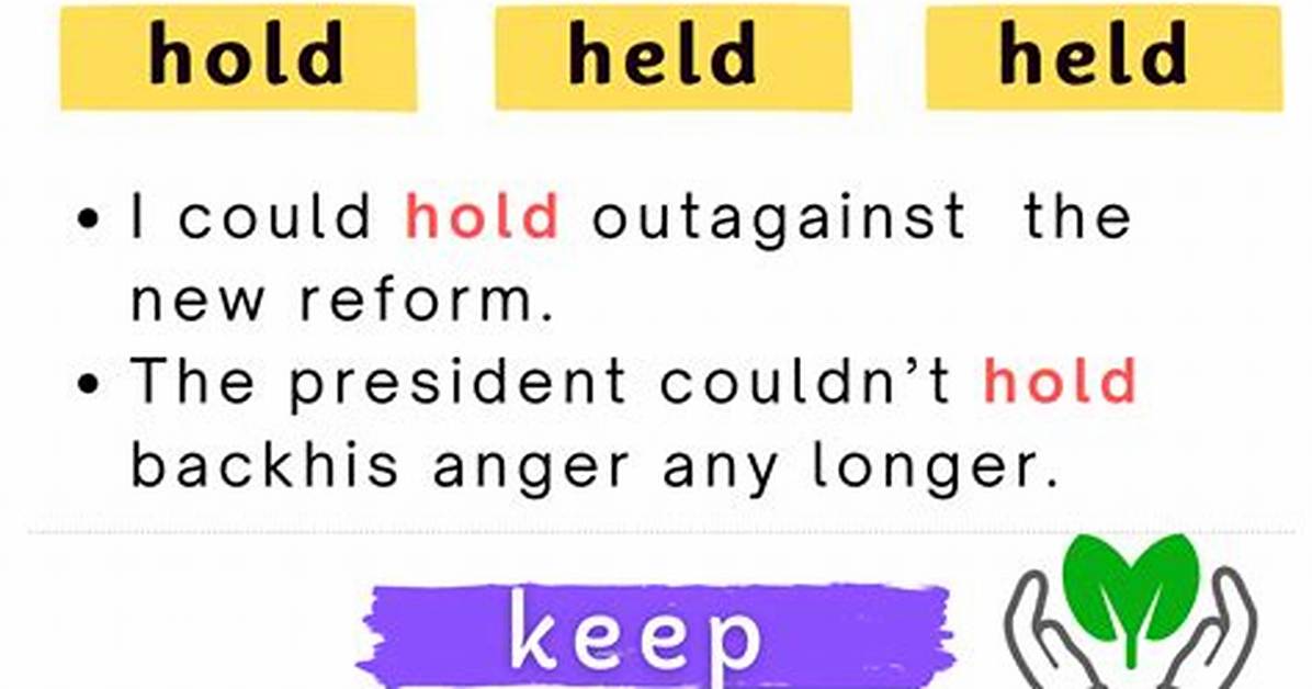 Hold ___ (Keep): 2 Wds.