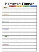 Homework Planner
