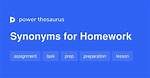 Homework Synonym