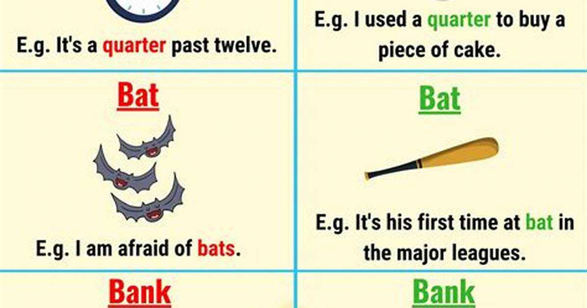 Homographs Examples
