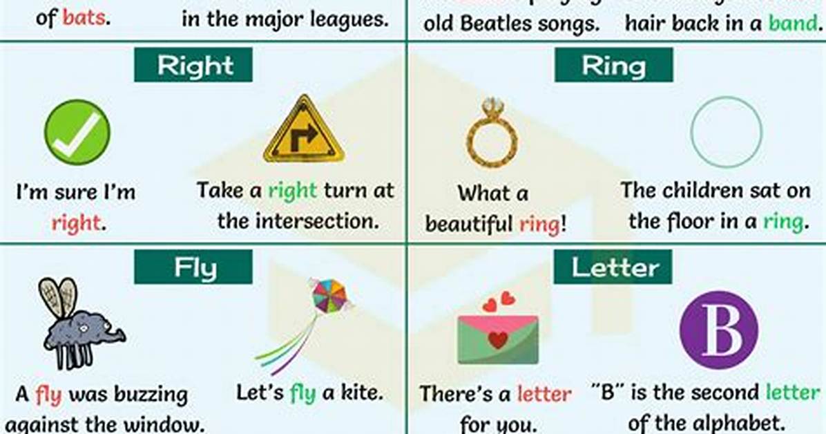 Homonym Examples