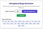 Homophone Generator