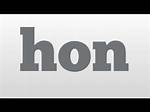 Hon Definition