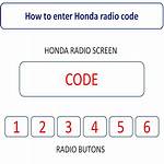 Honda Code Radio