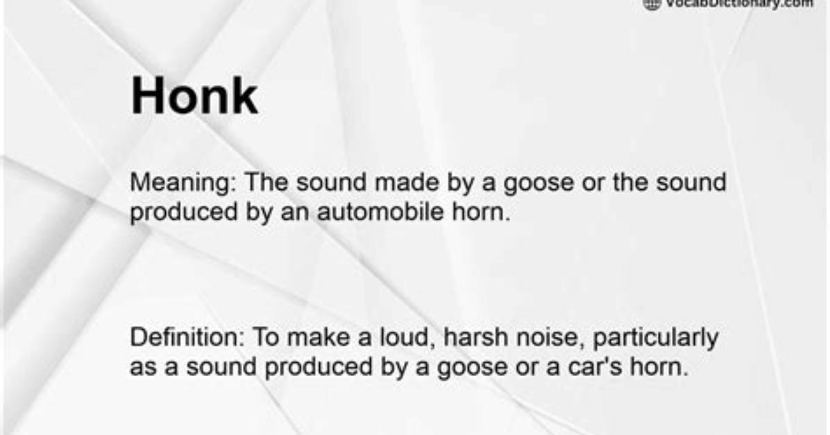 Honk Meaning