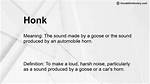 Honk Meaning