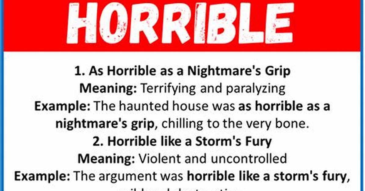 Horrible