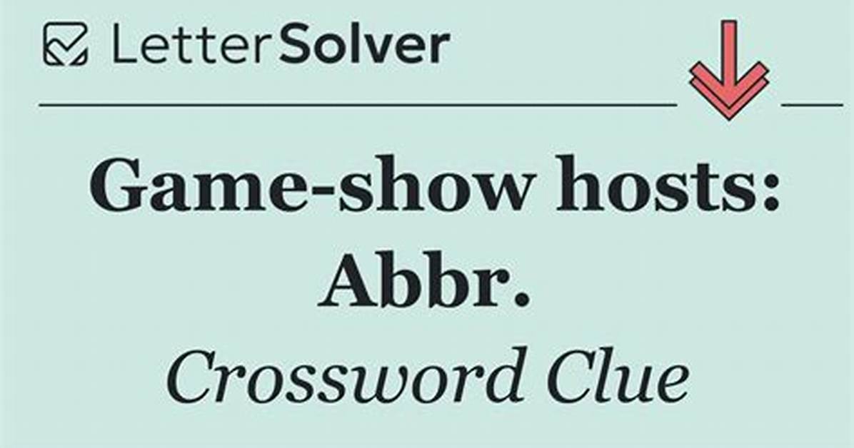 Hosts: Abbr.