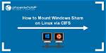 How Access Windows Share from Linux?