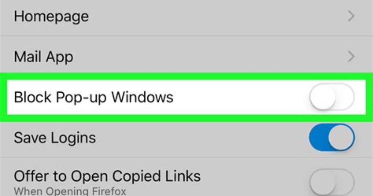 How Allow Pop Ups?