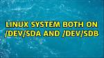 How Are /Dev/Sda and /Dev/Sdb Chosen?