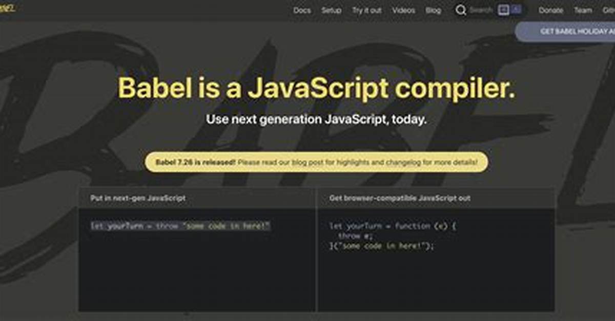 How Babel Js Works?