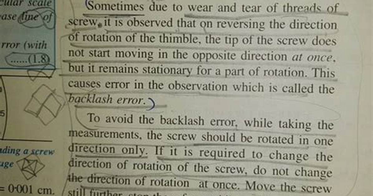 How Backlash Error Is Caused?