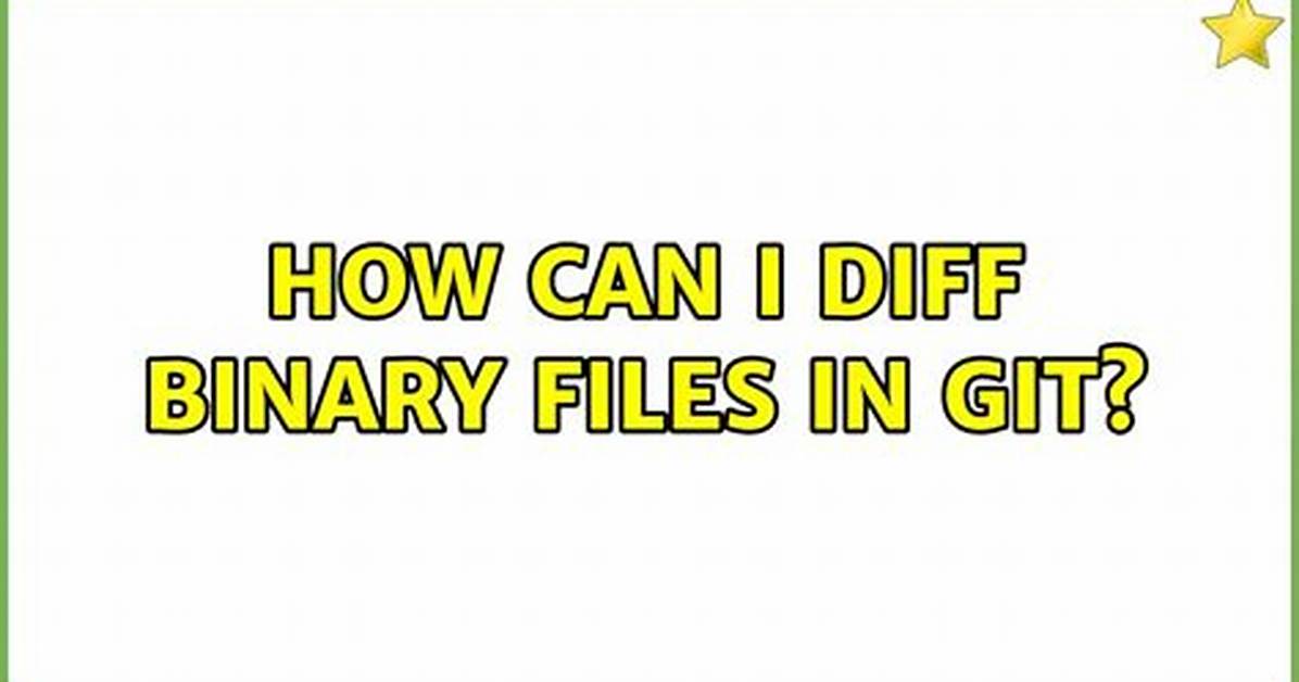 How Can I Diff Binary Files in Git?