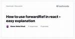 How Can I Use forwardRef() in React?