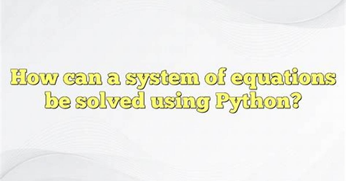 How Can This Be Solved in Python [Closed]