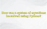 How Can This Be Solved in Python [Closed]