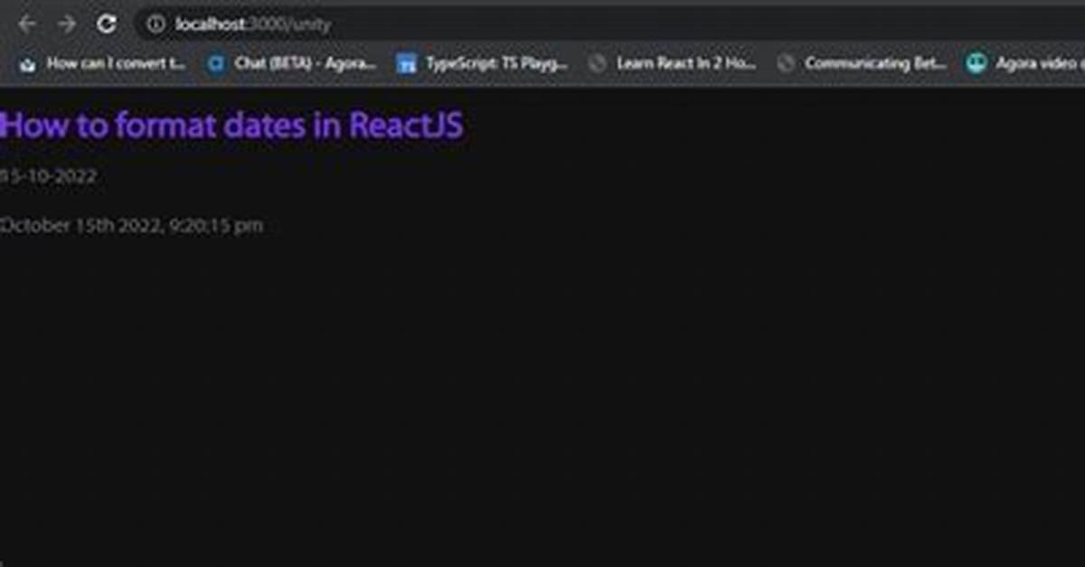 How Convert Date Format in Javascript Reactjs
