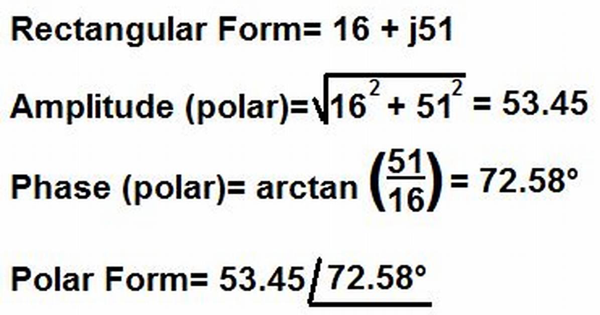 How Convert Rectangular to Polar Form?