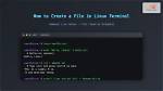 How Create 0Kb File in Linux?