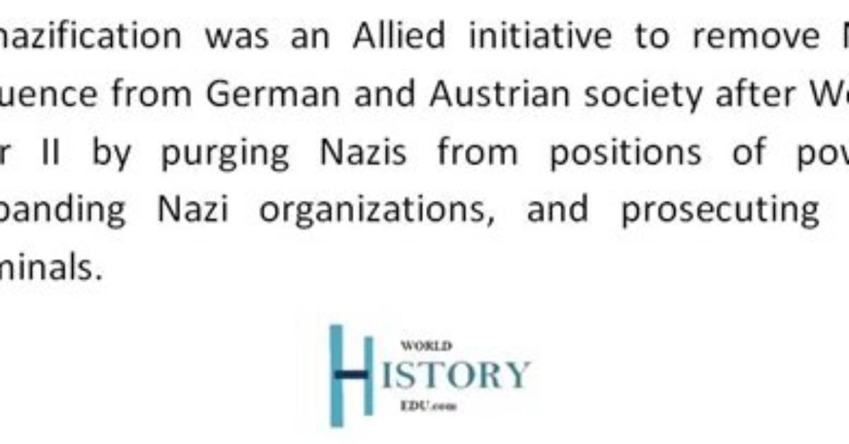 How Did Denazification Work?