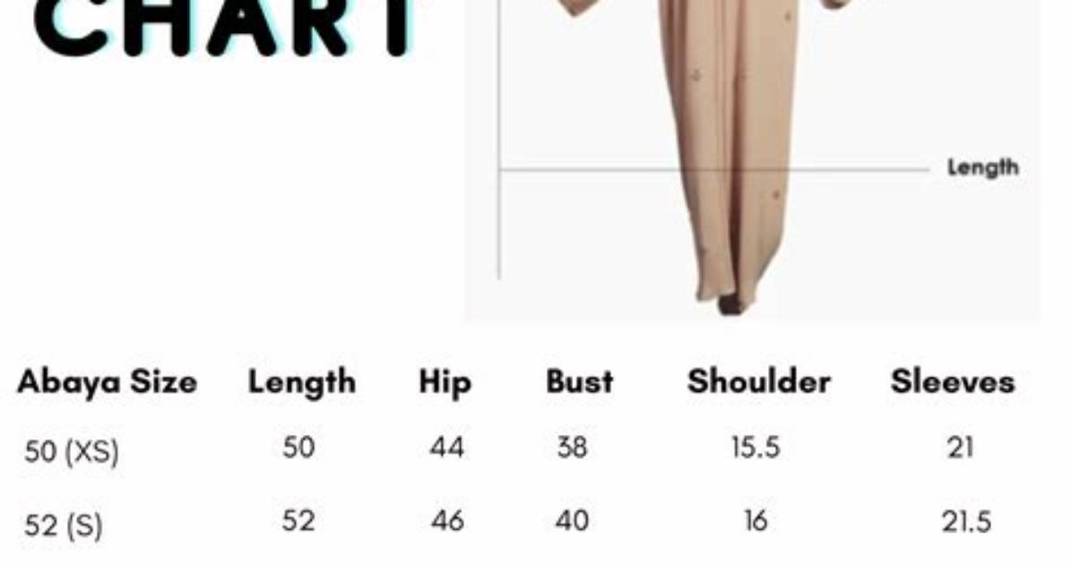 How Do Abaya Sizes Work?