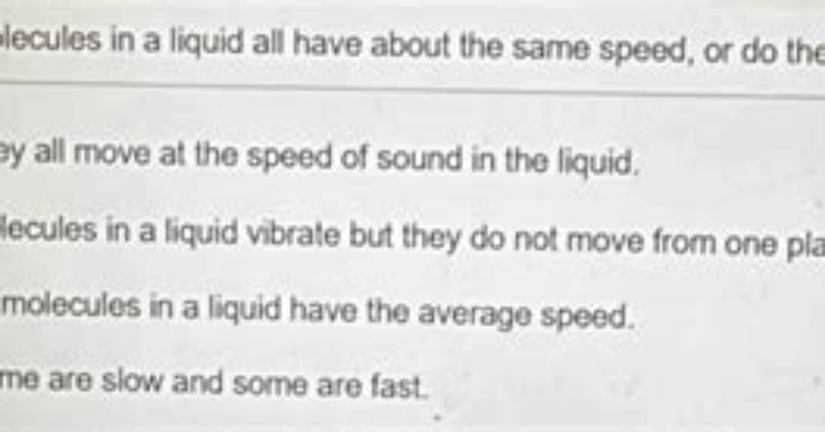 How Do All Molecules Move