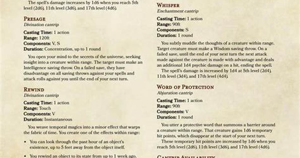 How Do Cantrips Work?