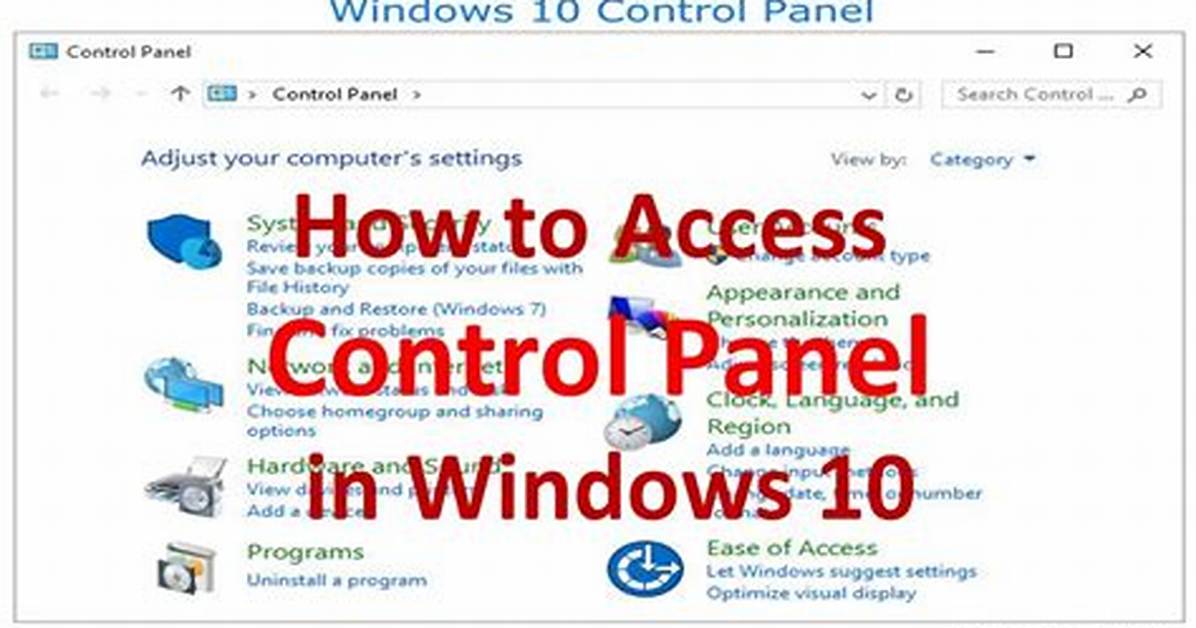 How Do I Access Control Panel as Administrator?