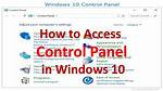 How Do I Access Control Panel as Administrator?