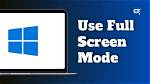 How Do I Activate Full Screen Mode When Using Skype?