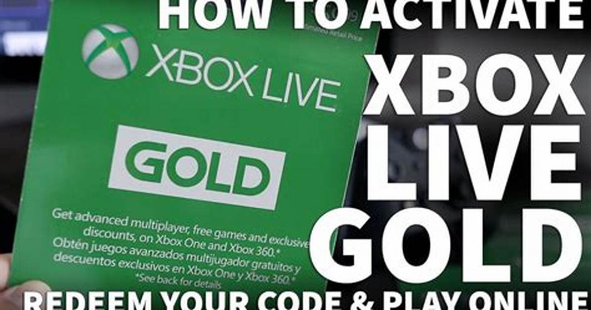 How Do I Activate Xbox Live Code?