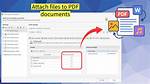 How Do I Attach a Pdf Document to an Email Merge Using Outlook and Word