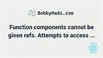 How Do I Avoid 'Function Components Cannot Be Given Refs' When Using React-Router-Dom?