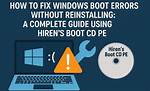 How Do I Boot from Cd Without Bios?