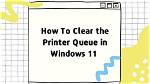 How Do I Clear the Print Queue in Ubuntu?