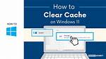 How Do I Clear vs Cache