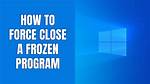 How Do I Close a Frozen Program in Ubuntu?