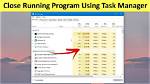 How Do I Close Running Programs on Windows 8?