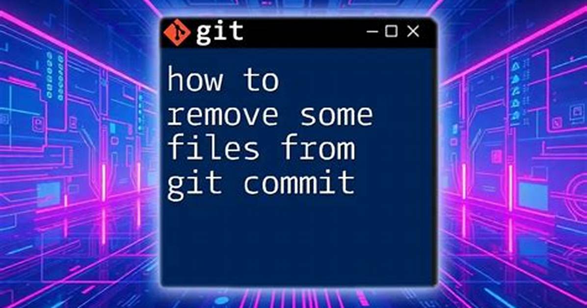 How Do I Commit Only Some Files?