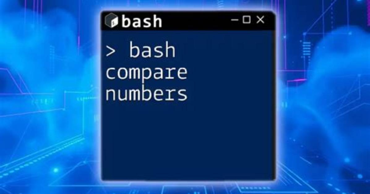 How Do I Compare Values in Bash?