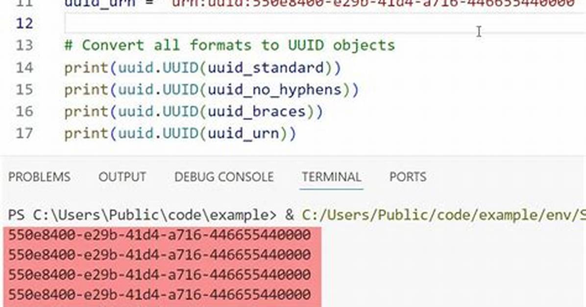 How Do I Convert a Python Uuid into a String?