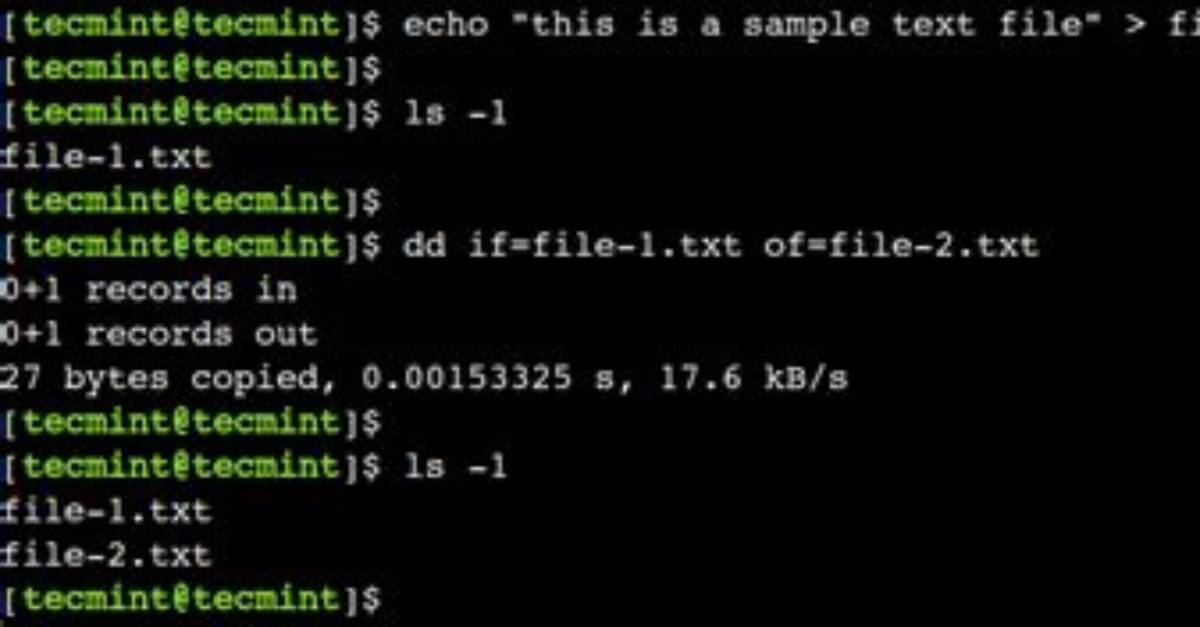 How Do I Copy Files Using Dd?