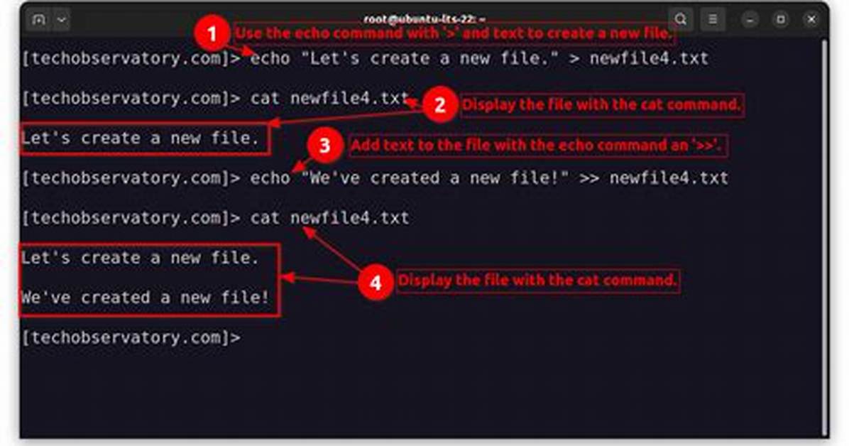 How Do I Create an Echo File in Linux?