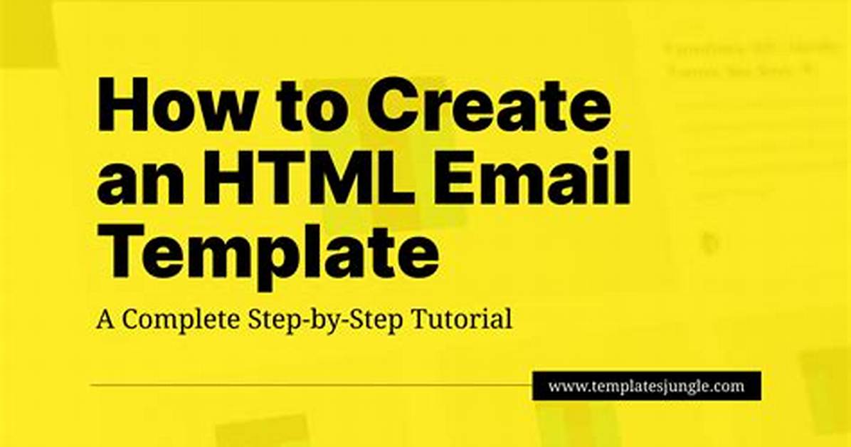 How Do I Create an Html Email?
