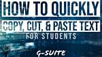 How Do I Cut and Paste Text?