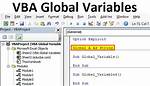 How Do I Declare a Global Variable in Vba?