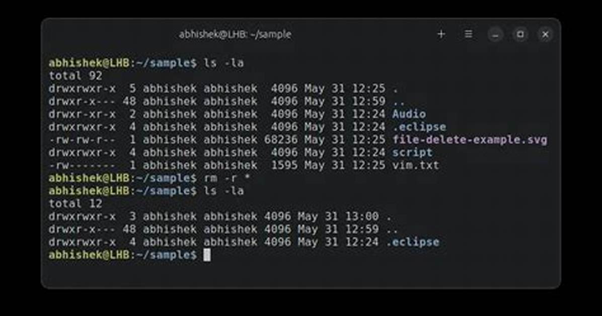 How Do I Delete Everything on Linux?