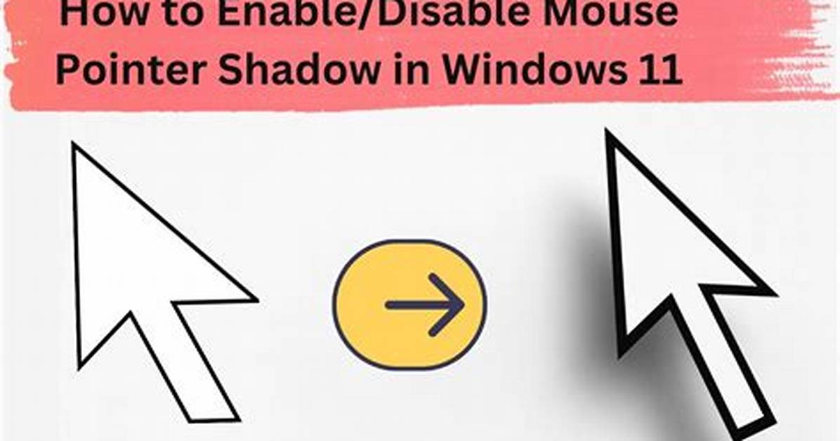 How Do I Disable Cursor Shadow?