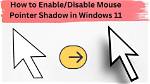 How Do I Disable Cursor Shadow?